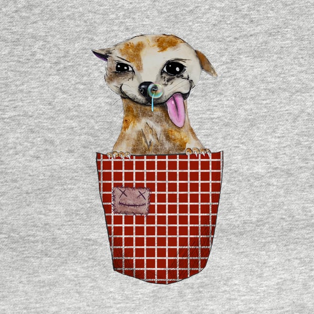 stupid dog with salt from his nose in his pocket by NemfisArt